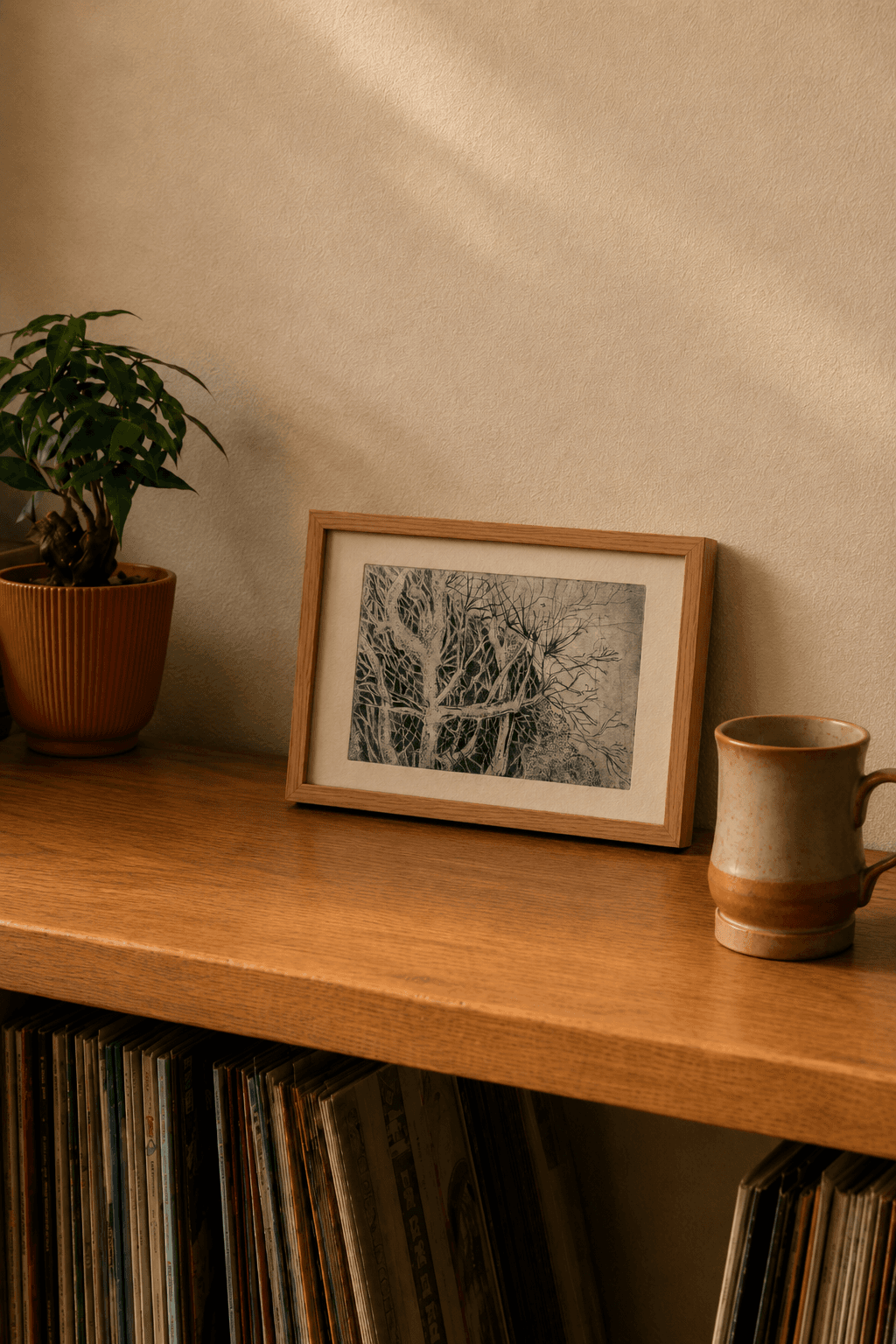 medžio arterija / arteries of the tree — framed in interior