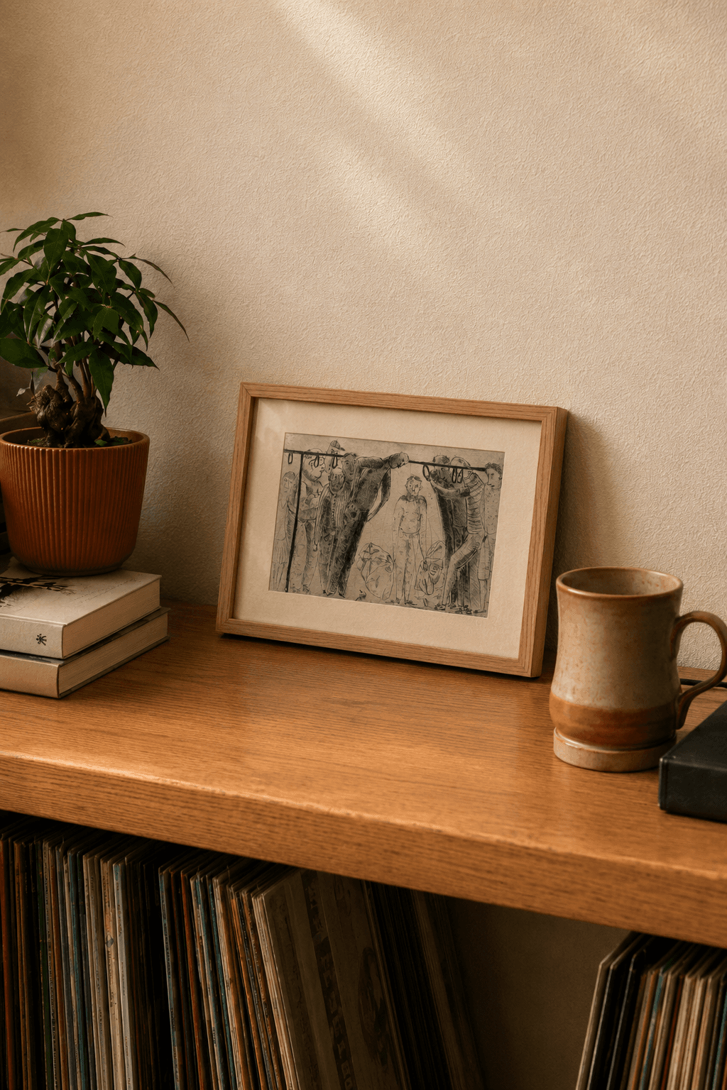 nejauka / discomfort — framed in interior
