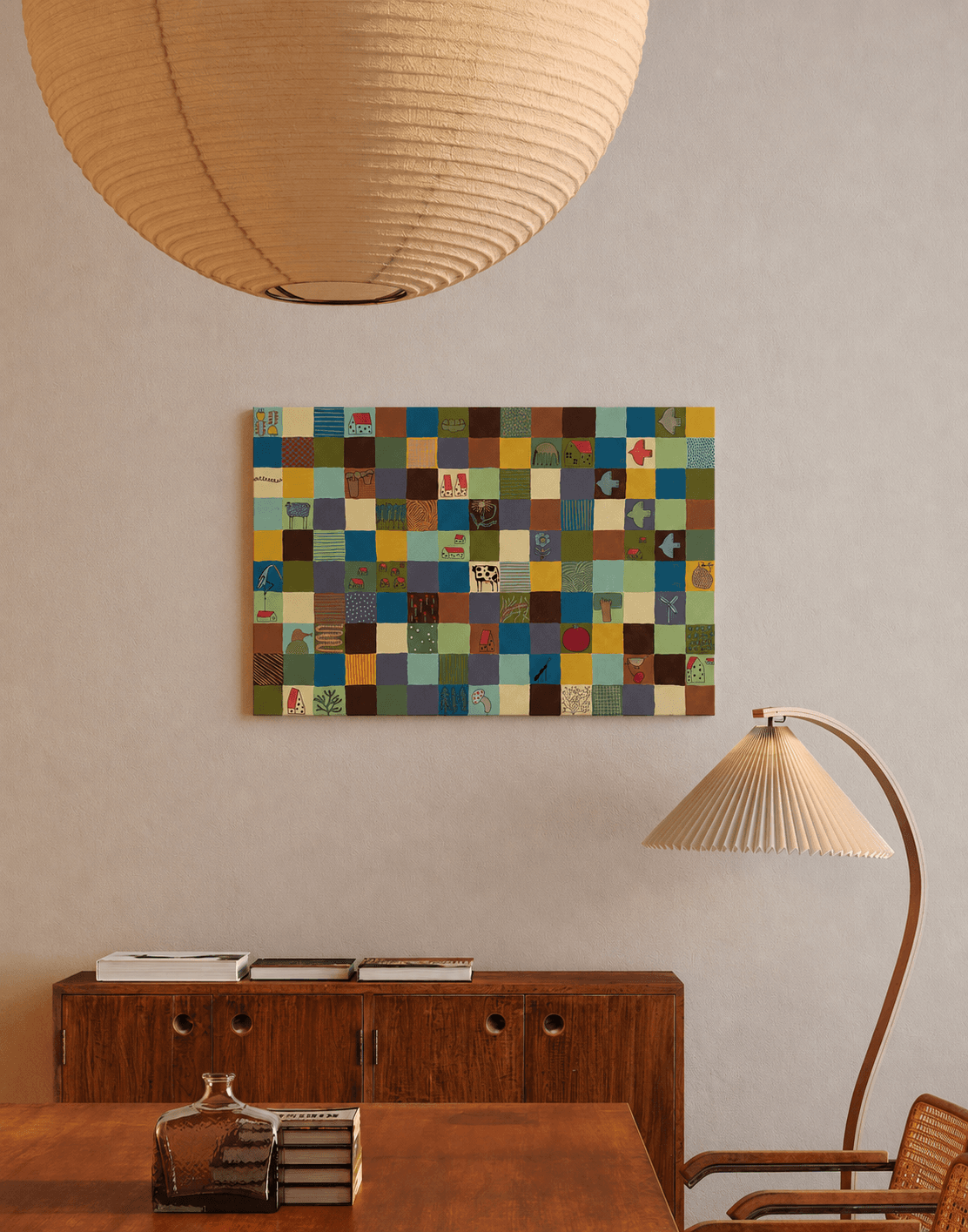 Lietuvos laukai - acrylic on canvas