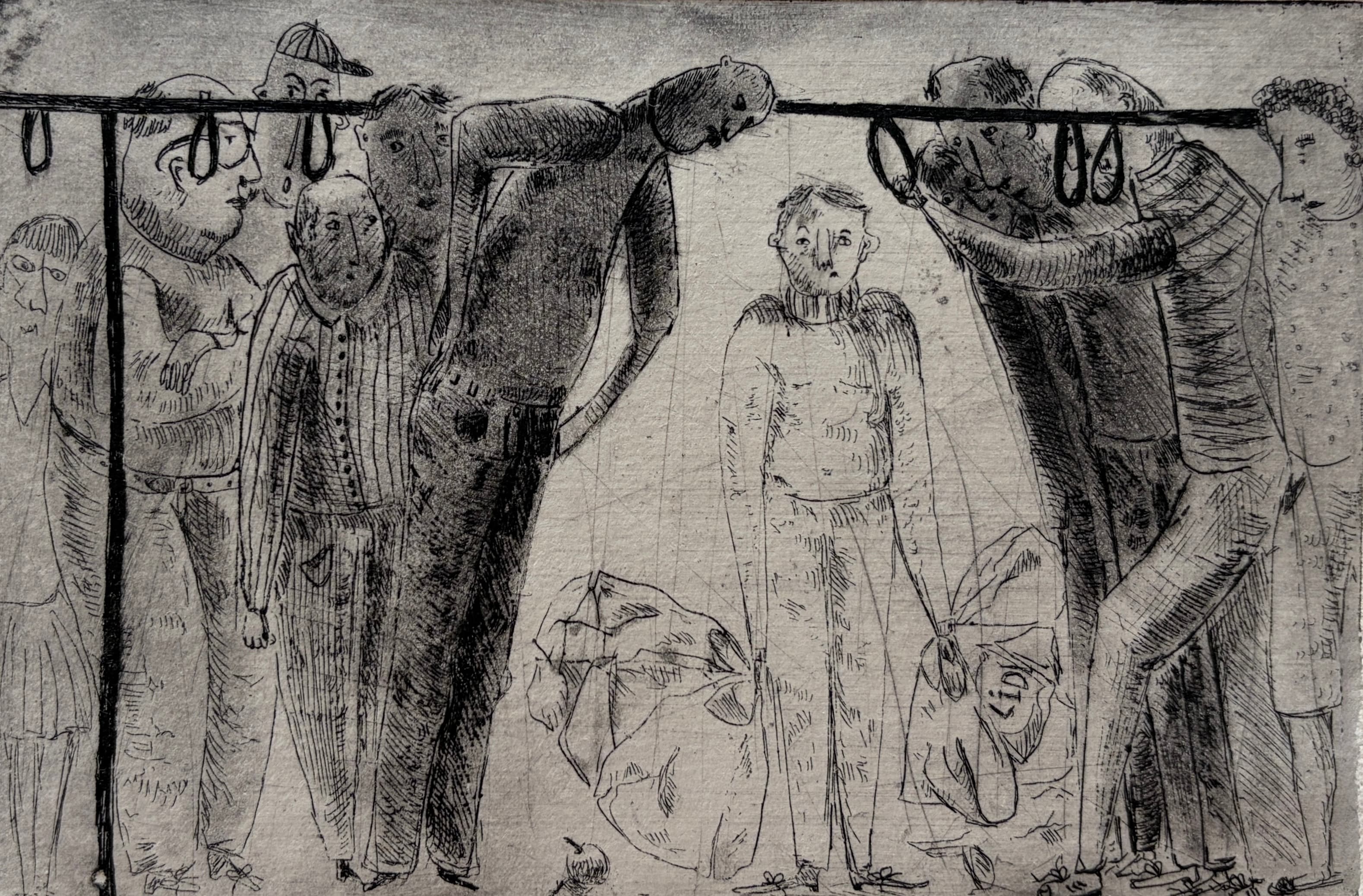 nejauka / discomfort — etching