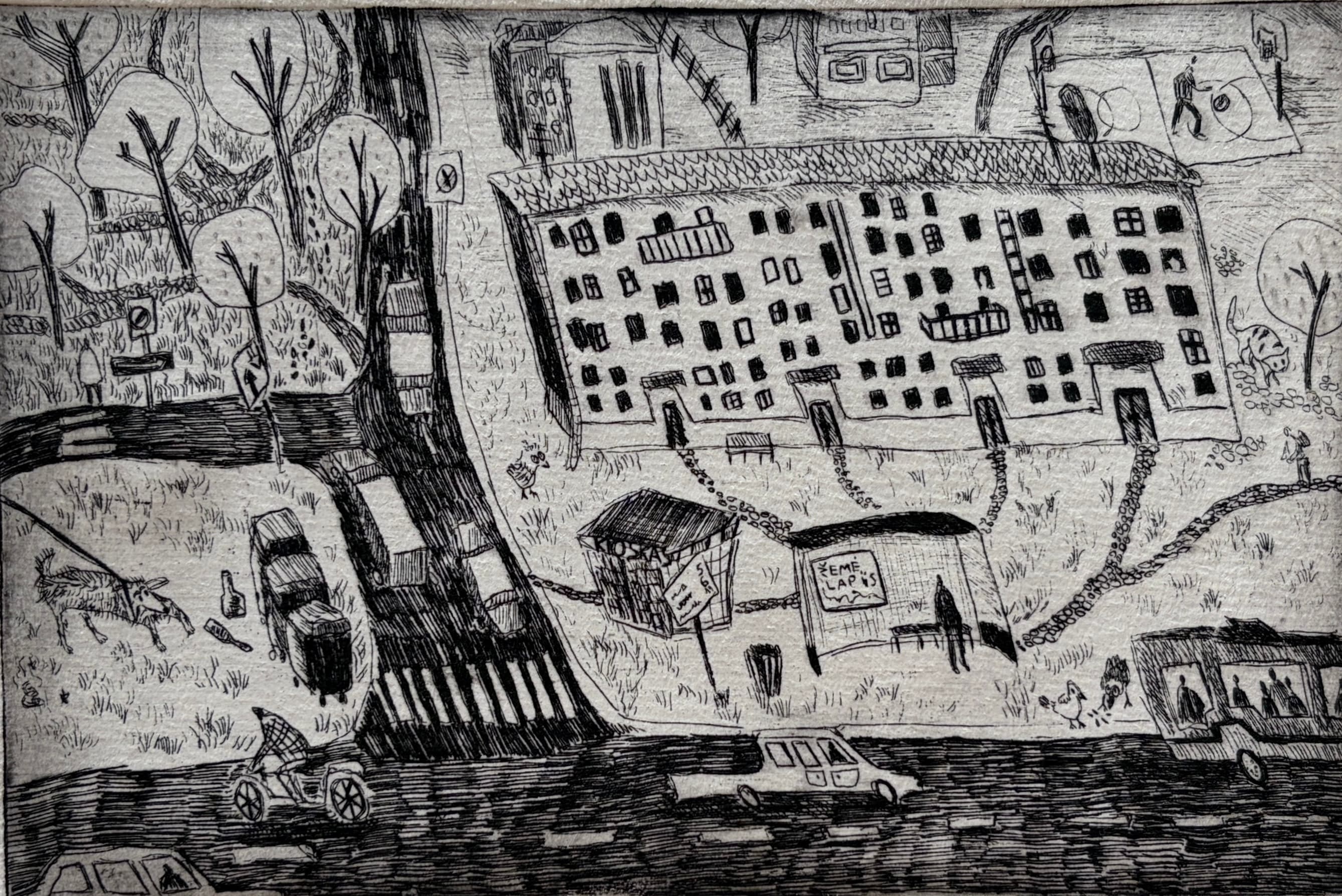 nuo stotelės iki namų / a long way home — etching