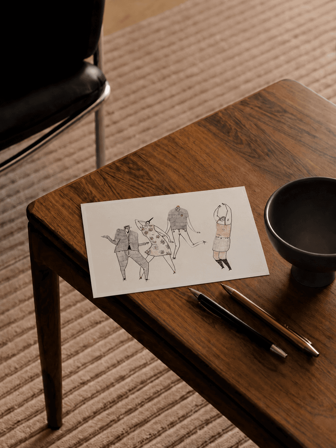 let's party — postcard mockup