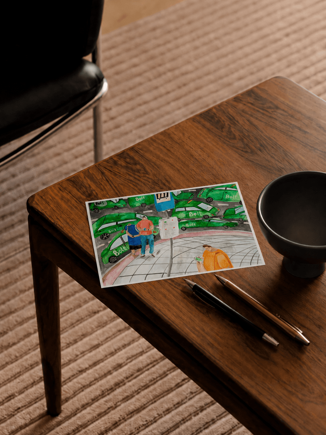 Waiting for Bolt — postcard mockup